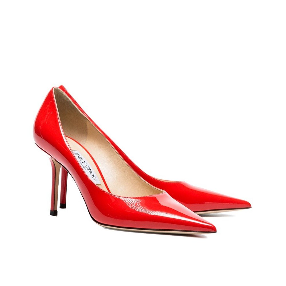 Cheap Reps Jimmy Choo Love 85mm Pumps In Red Patent Leather