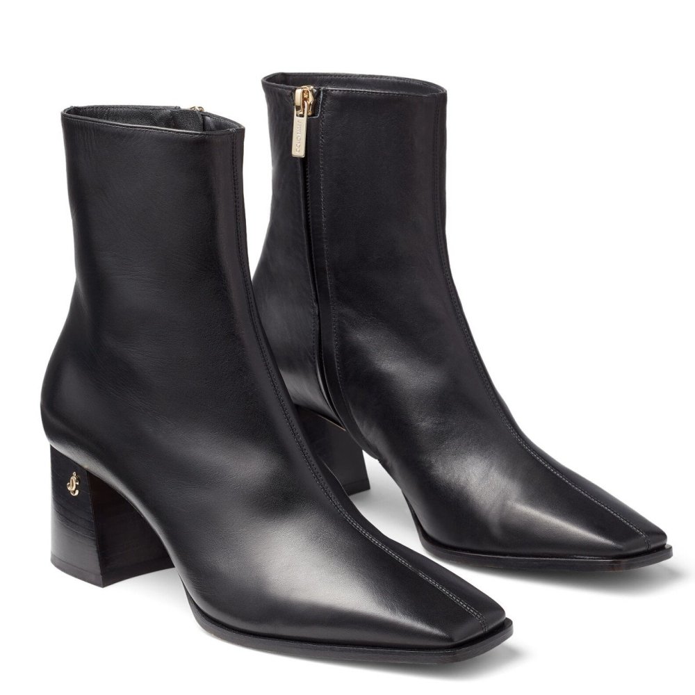 Cheap Reps Jimmy Choo Bryelle 65mm Ankle Boots In Black Leather