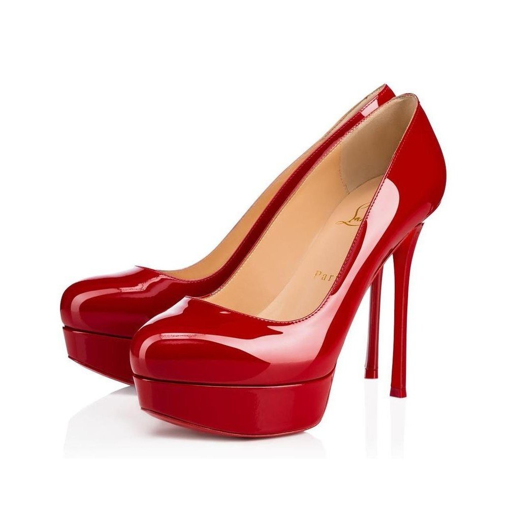 Cheap Reps Christian Louboutin Red Patent Dirditta 130mm Pumps