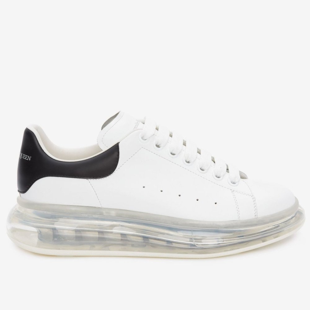 Cheap Reps Alexander McQueen Womens Oversized Sneakers With White Transparent Sole