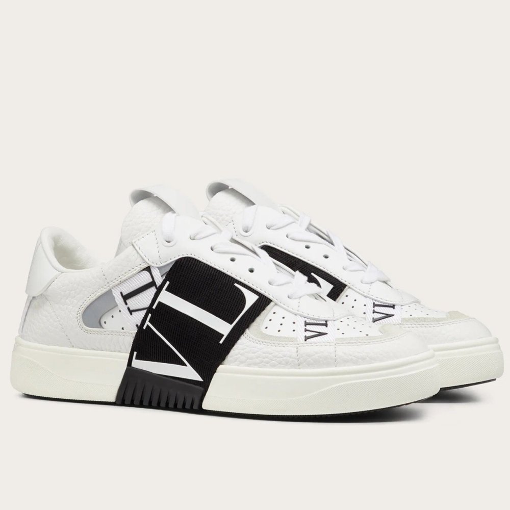 Cheap Reps Valentino Womens VL7N Sneakers with Black White VLTN Logo