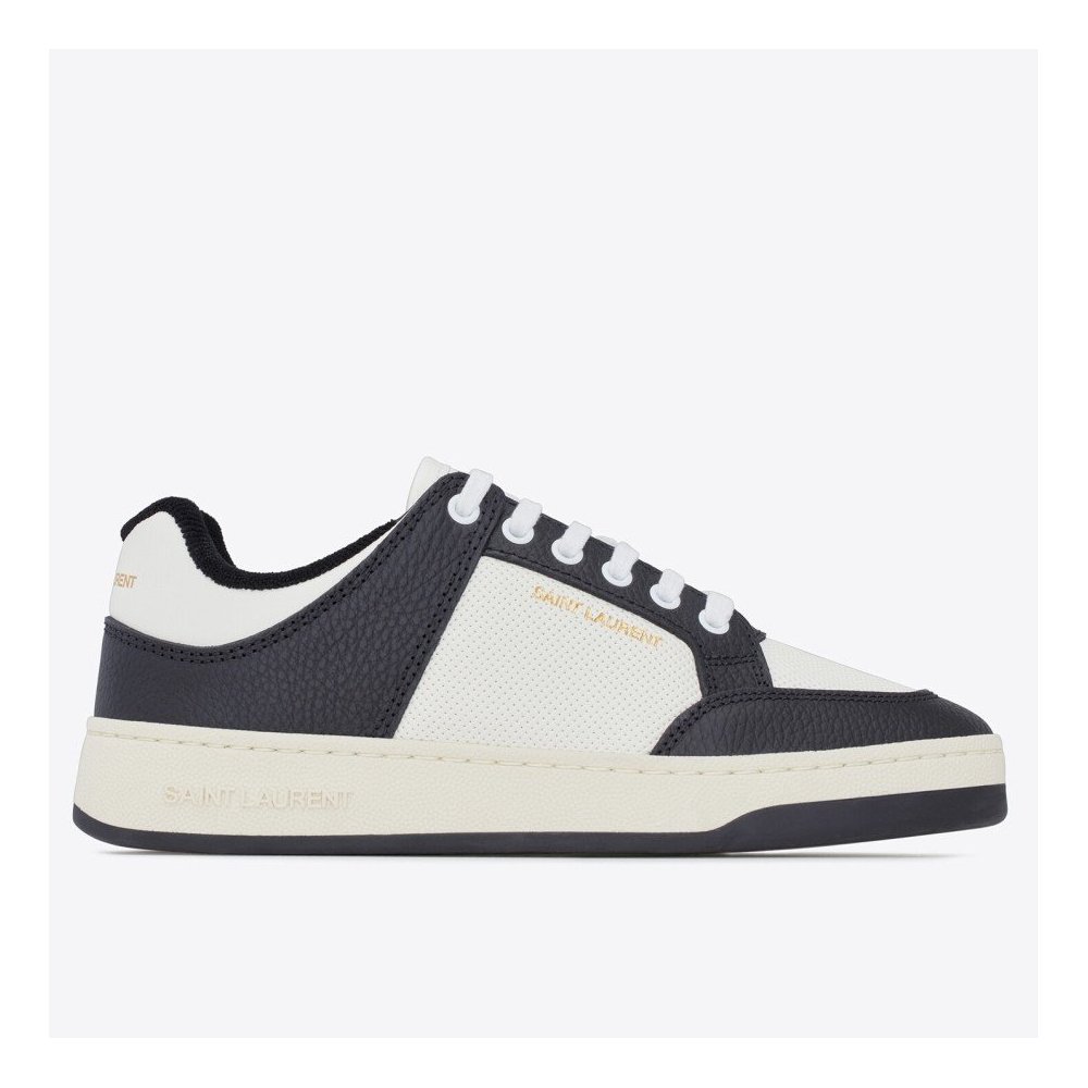 Cheap Reps Saint Laurent Womens SL/61 Sneakers in Black and White Leather