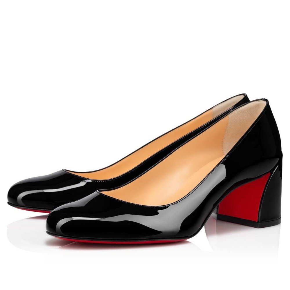 Cheap Reps Christian Louboutin Miss Sab Pumps 50mm In Black Patent Leather