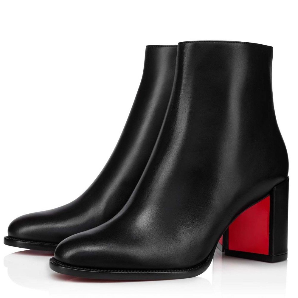 Cheap Reps Christian Louboutin Adoxa 70mm Ankle Boots in Black Leather