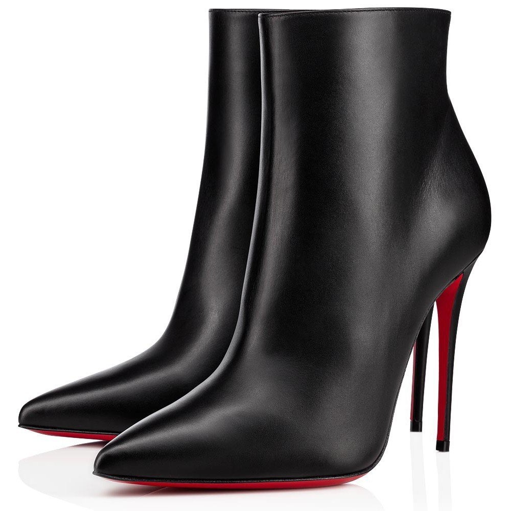 Cheap Reps Christian Louboutin So Kate Booty 100MM In Black Leather